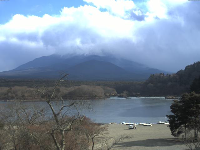精進湖からの富士山
