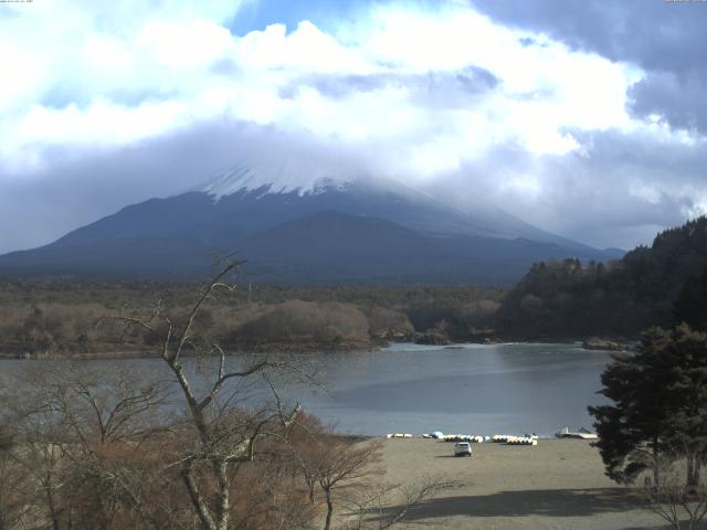 精進湖からの富士山