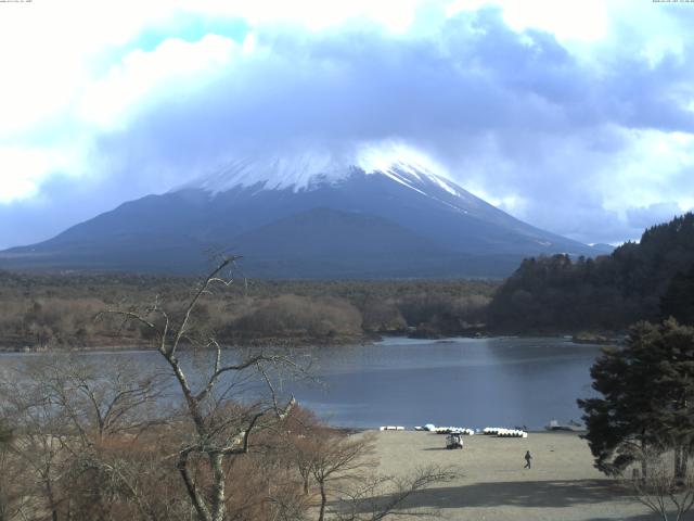 精進湖からの富士山