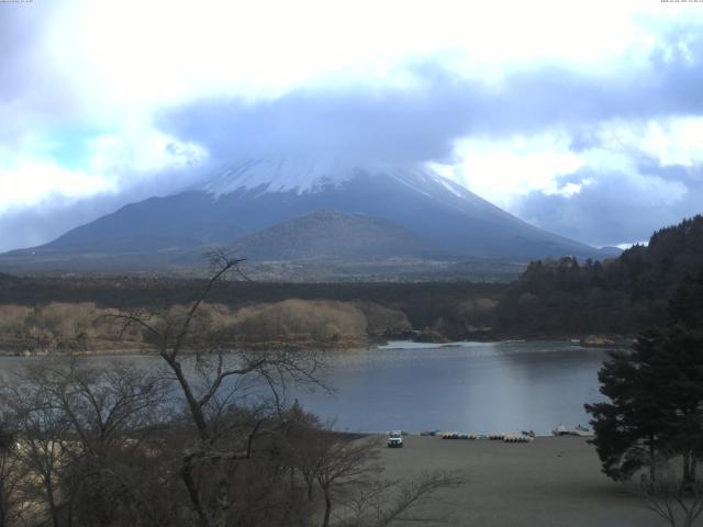 精進湖からの富士山
