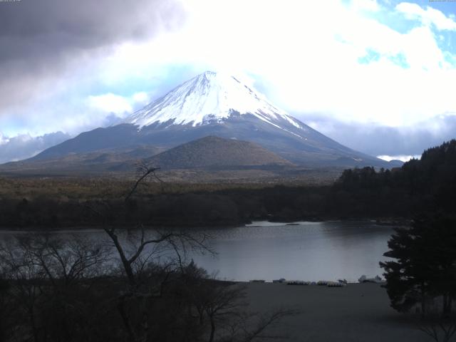 精進湖からの富士山