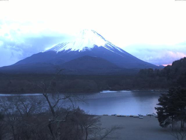 精進湖からの富士山