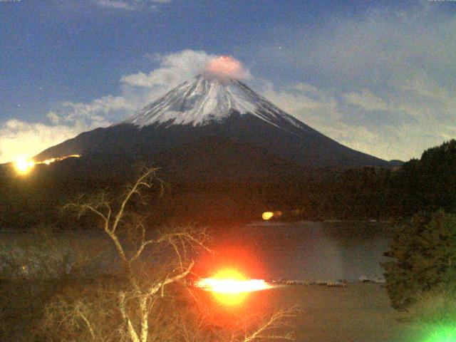 精進湖からの富士山