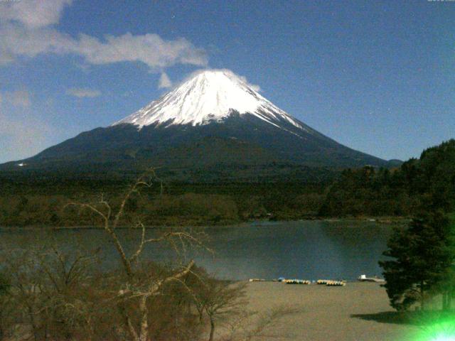 精進湖からの富士山