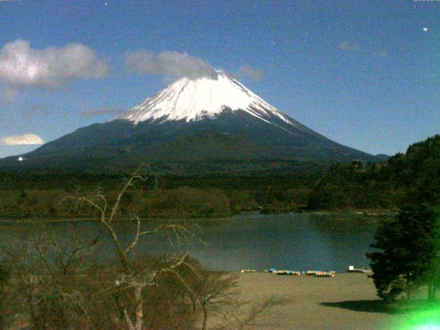 精進湖からの富士山