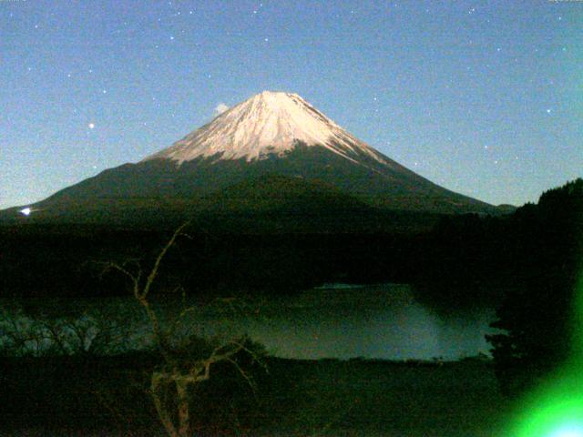 精進湖からの富士山