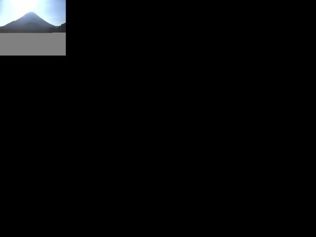 精進湖からの富士山