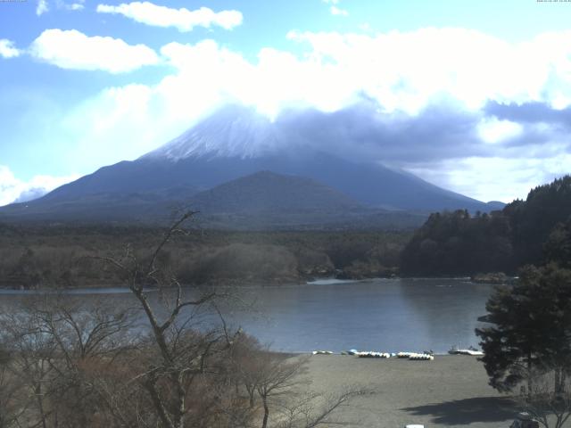 精進湖からの富士山