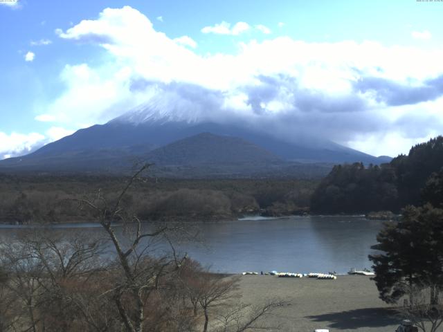 精進湖からの富士山