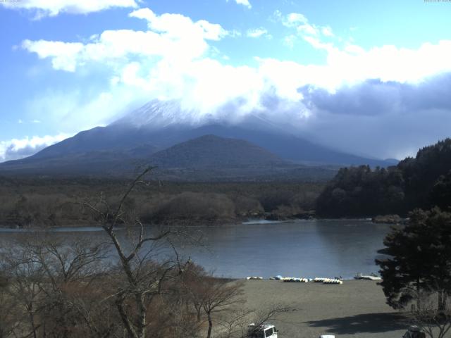 精進湖からの富士山