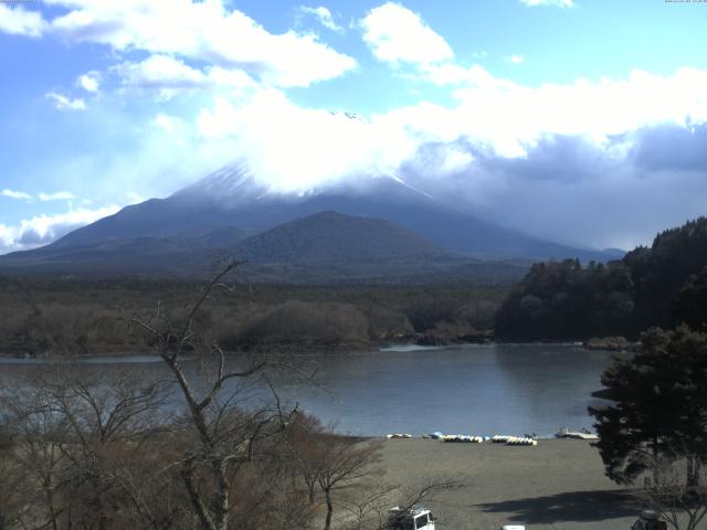 精進湖からの富士山
