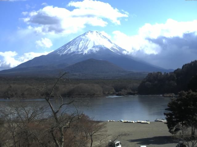 精進湖からの富士山