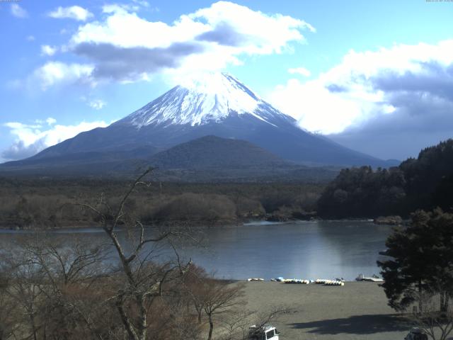 精進湖からの富士山