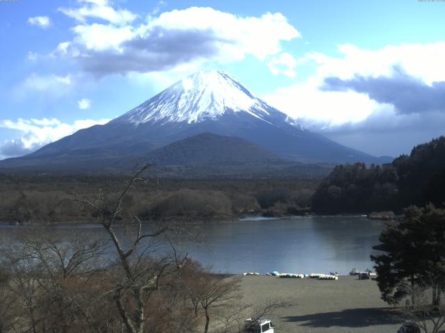 精進湖からの富士山