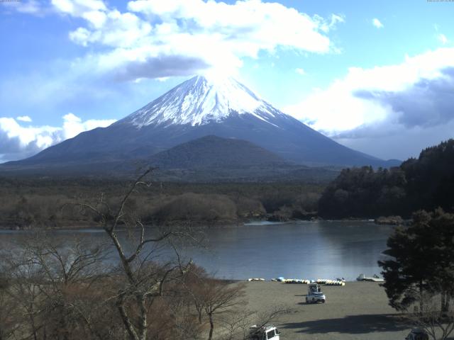精進湖からの富士山