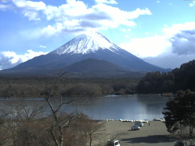 精進湖からの富士山