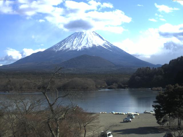 精進湖からの富士山