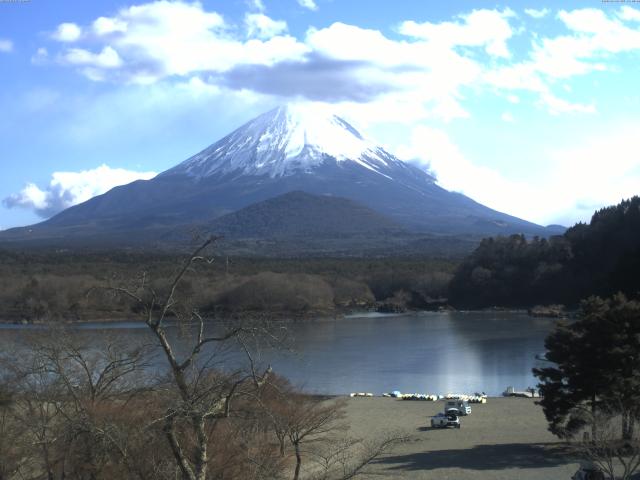 精進湖からの富士山