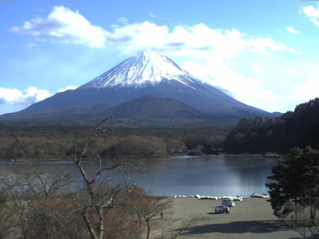 精進湖からの富士山