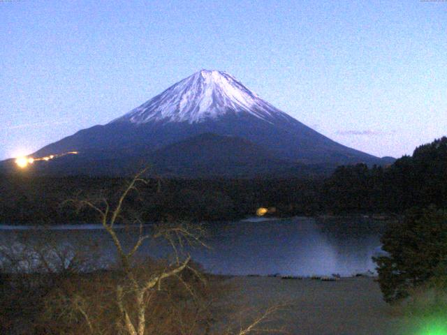 精進湖からの富士山