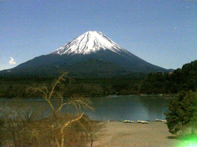 精進湖からの富士山