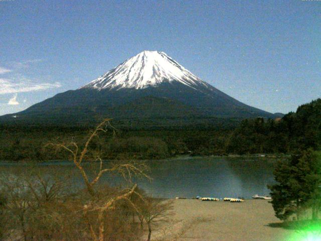 精進湖からの富士山