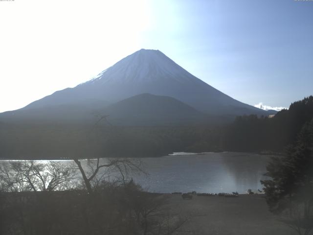 精進湖からの富士山