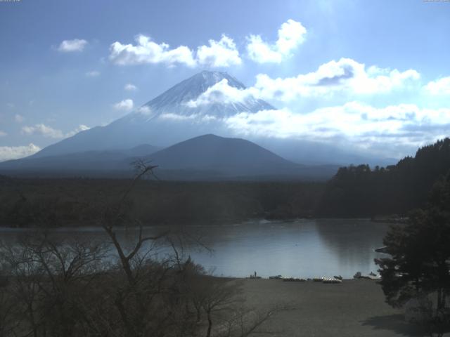 精進湖からの富士山