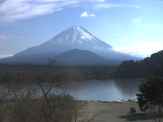 精進湖からの富士山