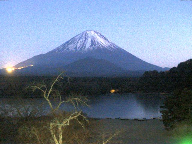 精進湖からの富士山