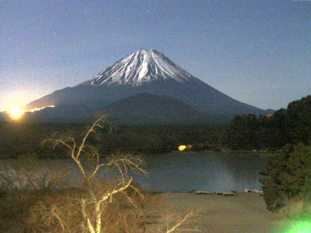 精進湖からの富士山