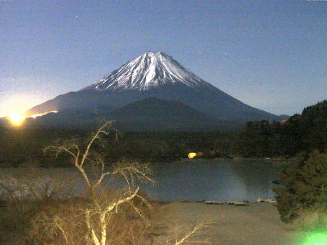 精進湖からの富士山