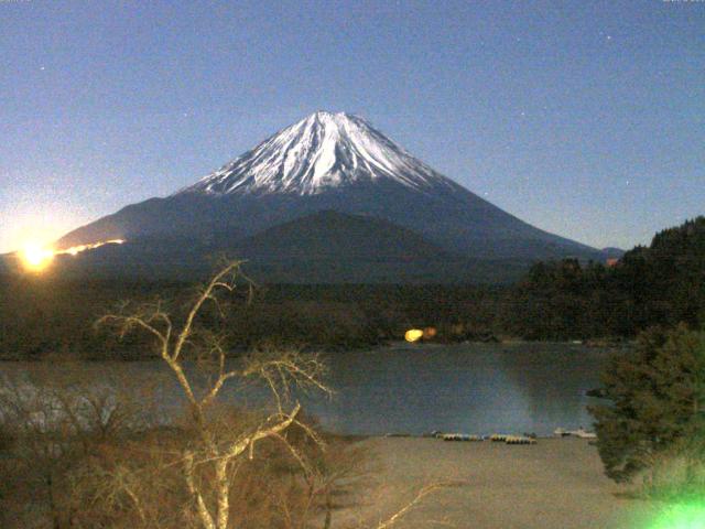 精進湖からの富士山