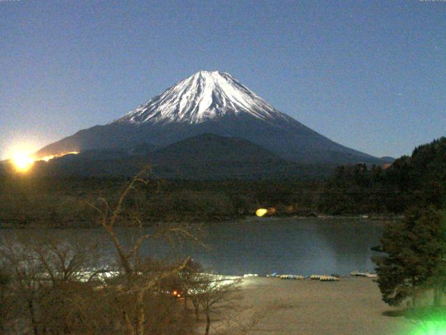 精進湖からの富士山