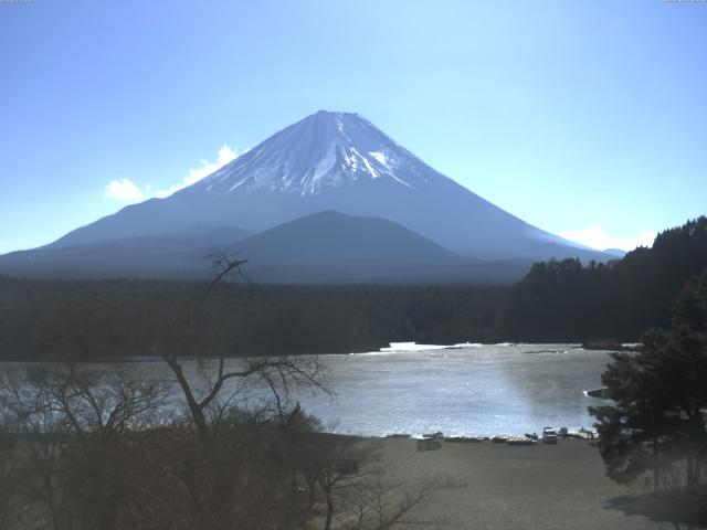 精進湖からの富士山