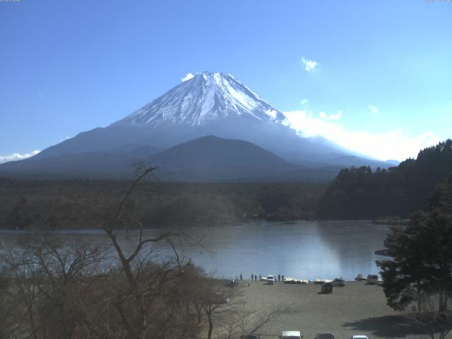 精進湖からの富士山