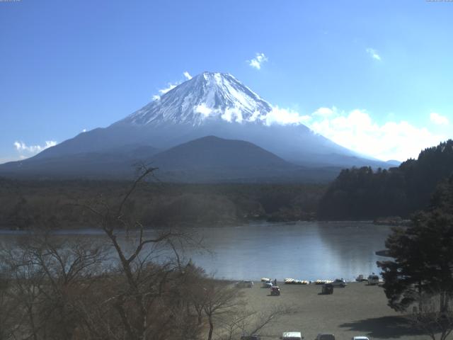 精進湖からの富士山