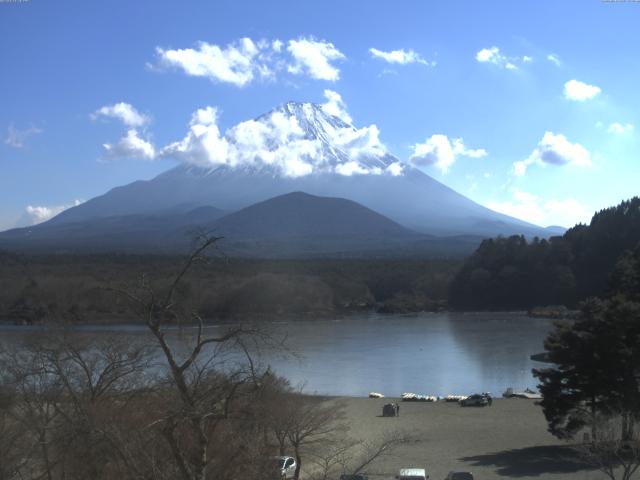 精進湖からの富士山