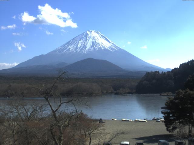 精進湖からの富士山