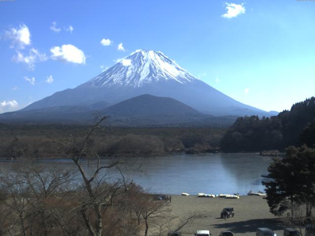 精進湖からの富士山