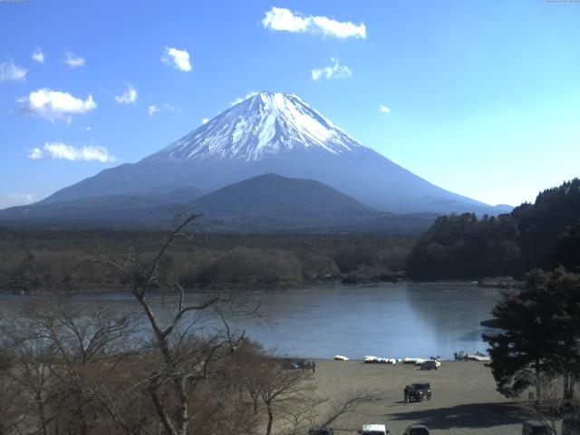 精進湖からの富士山