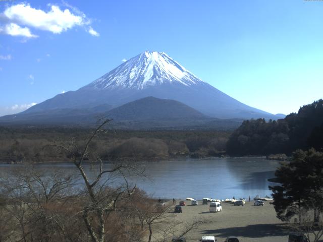 精進湖からの富士山