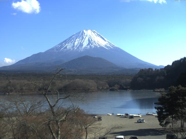 精進湖からの富士山