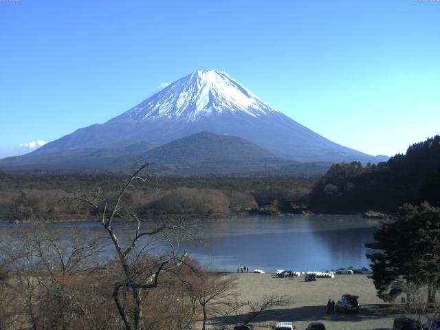 精進湖からの富士山