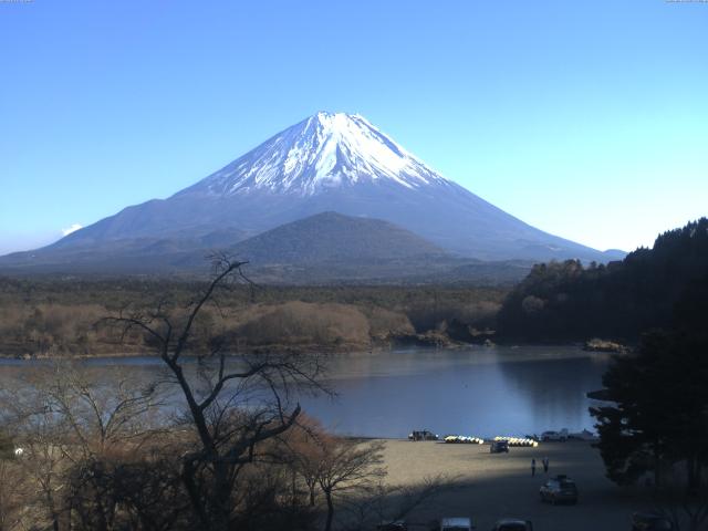精進湖からの富士山
