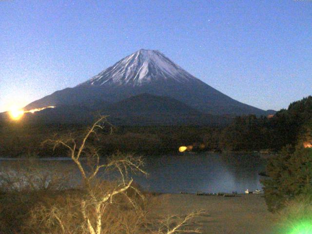 精進湖からの富士山
