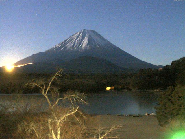精進湖からの富士山