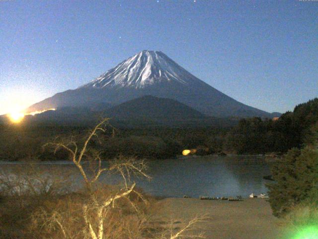 精進湖からの富士山