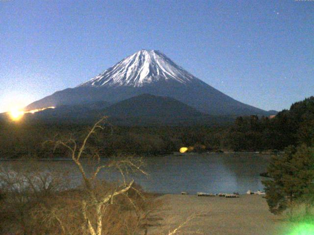精進湖からの富士山