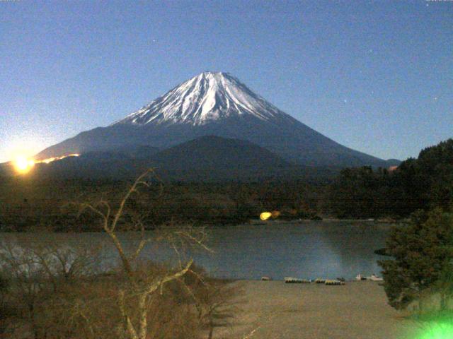 精進湖からの富士山